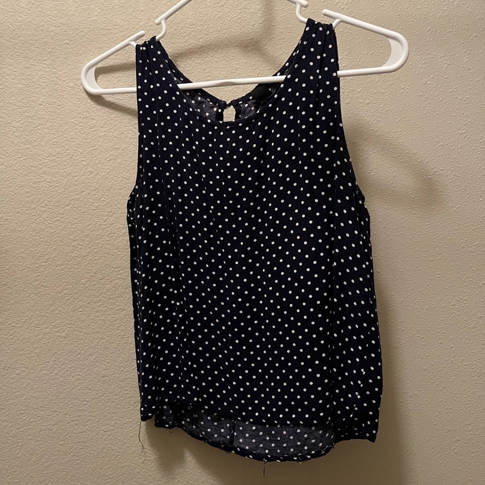 Cute Navy Blue Tank Top